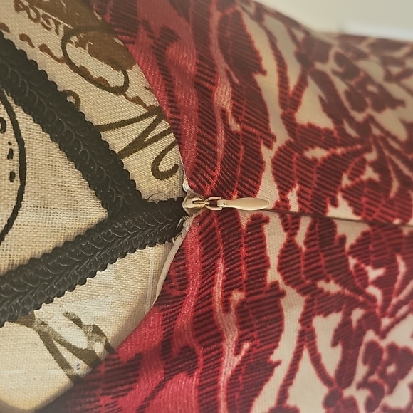 Maggy London Slimming Red/ Black Print Midi Dress, Excellent Condition, Size 6 - Picture 5 of 8